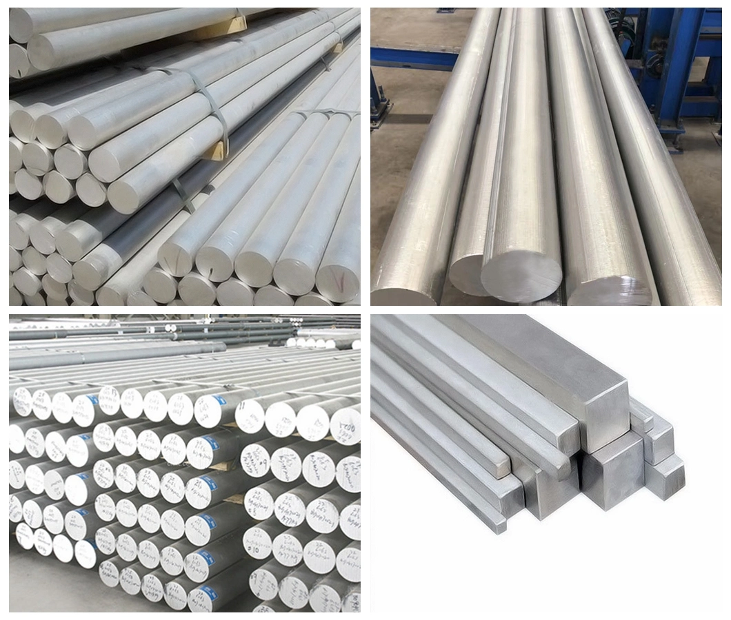 ASTM 2024 3003 5052 5083 6061 6063 6082 7075 2017 Round Alloy Cold Drawn Forging Solid Ingot Aluminum Aluminium Billets Rod Bar